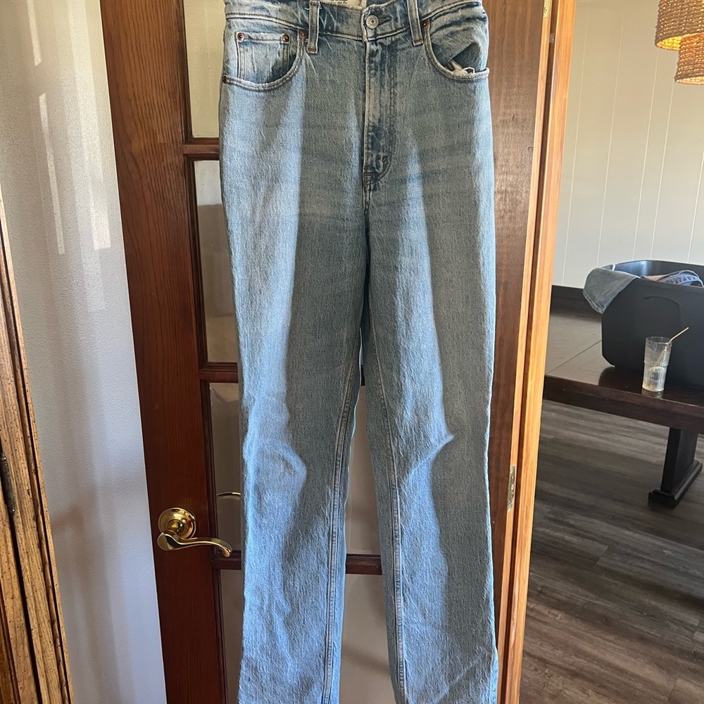 Abercrombie & Fitch Light Blue Straight Leg Jeans